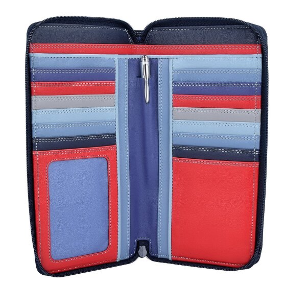 Mywalit Large Double Zip Around Purse Geldbörse Leder 18 cm
