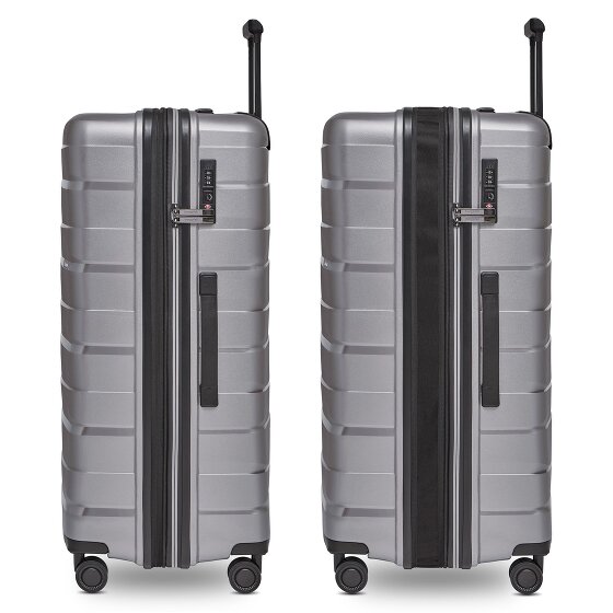 Bergpfeil Travel 4 Rollen Trolley L 75 cm mit Dehnfalte
