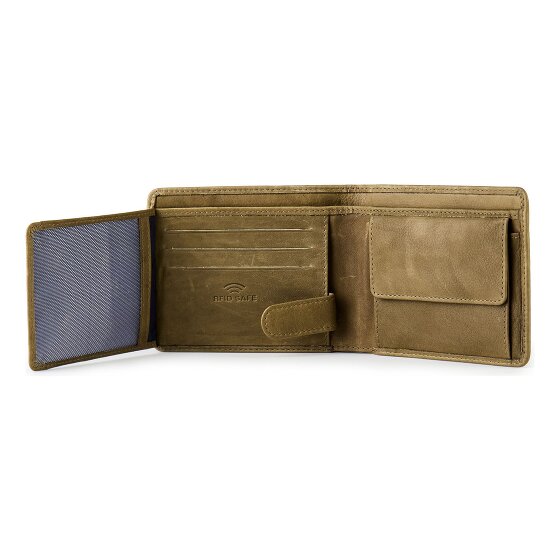 Jack Kinsky Aruba Geldbörse RFID Schutz Leder 12 cm