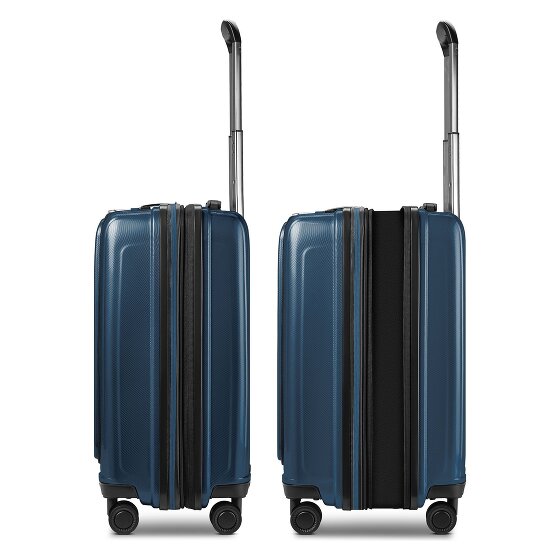 Redolz Essentials 14 4 Rollen Kabinentrolley S 55 cm Laptopfach mit Dehnfalte