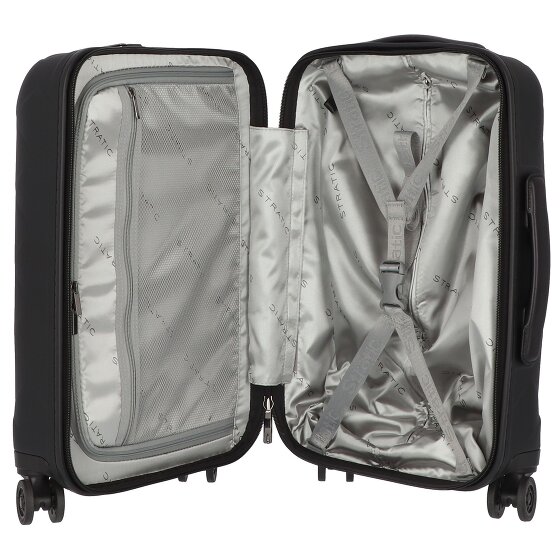 Stratic Leather & More 4 Rollen Kabinentrolley 55 cm Laptopfach