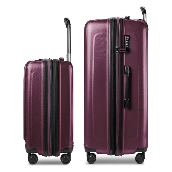 Redolz Essentials 14 4-Rollen Kofferset 2 tlg. Laptopfach mit Dehnfalte