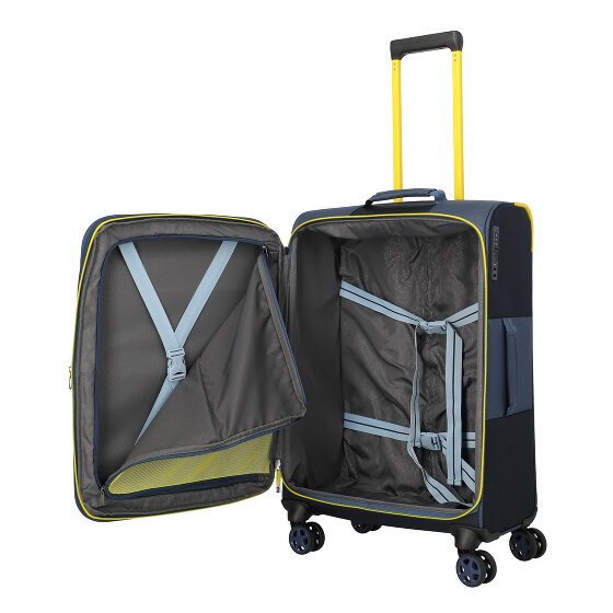 Travelite Color Craze 4 Rollen Kofferset 3-teilig mit Dehnfalte