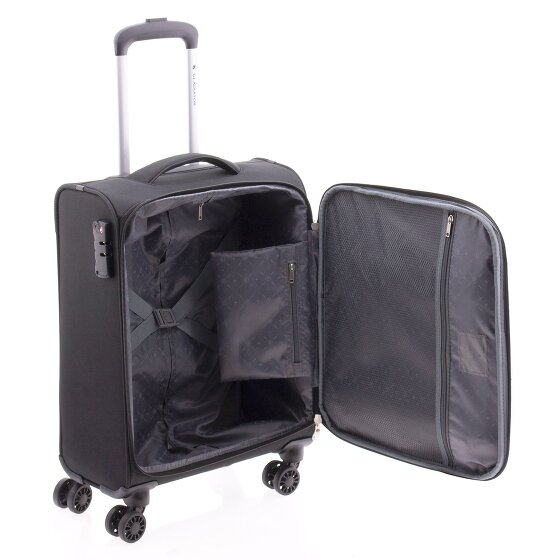 Gladiator 3700 4 Rollen Kabinentrolley 55 cm mit Dehnfalte