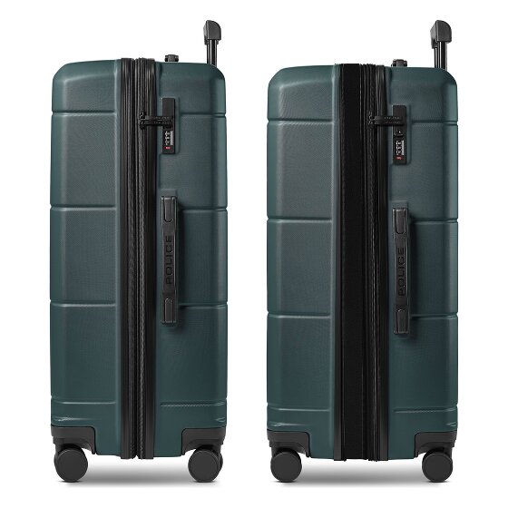 Police London 4 Rollen Trolley 74 cm mit Dehnfalte