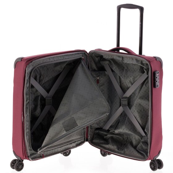 Gladiator 4700 4 Rollen Kabinentrolley 55 cm mit Dehnfalte