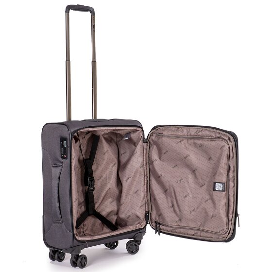 Stratic Bendigo Light + 4 Rollen Kabinentrolley 54 cm mit Dehnfalte