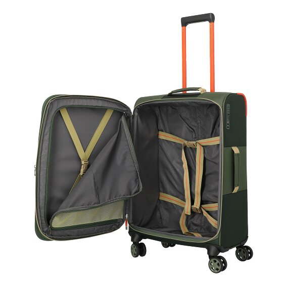 Travelite Color Craze 4 Rollen Trolley M 66 cm mit Dehnfalte