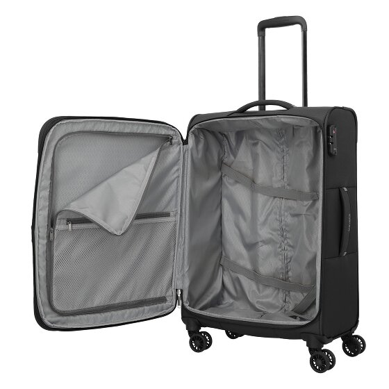 Travelite Umbria 4 Rollen Trolley M 67 cm mit Dehnfalte