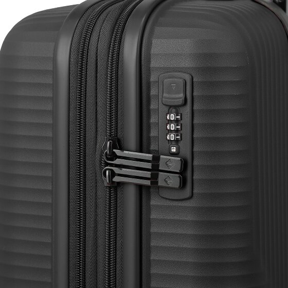 Travelite Air Stripe 4 Rollen Kabinentrolley S 55 cm mit Dehnfalte