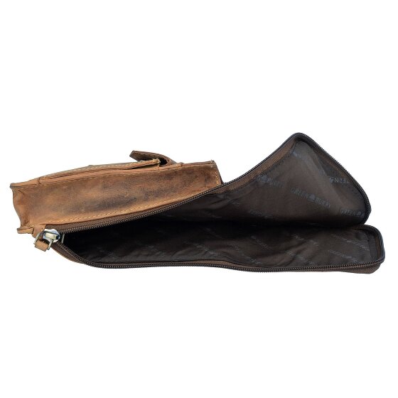 Greenburry Vintage Gürteltasche Leder 10 cm