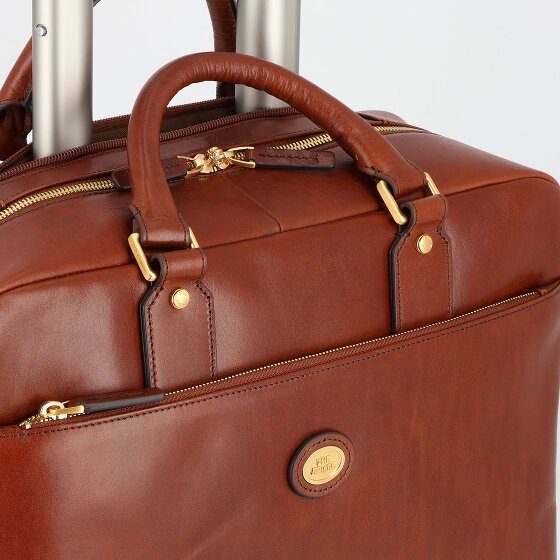 The Bridge Stovia 2 Rollen Pilotentrolley Leder 39 cm Laptopfach