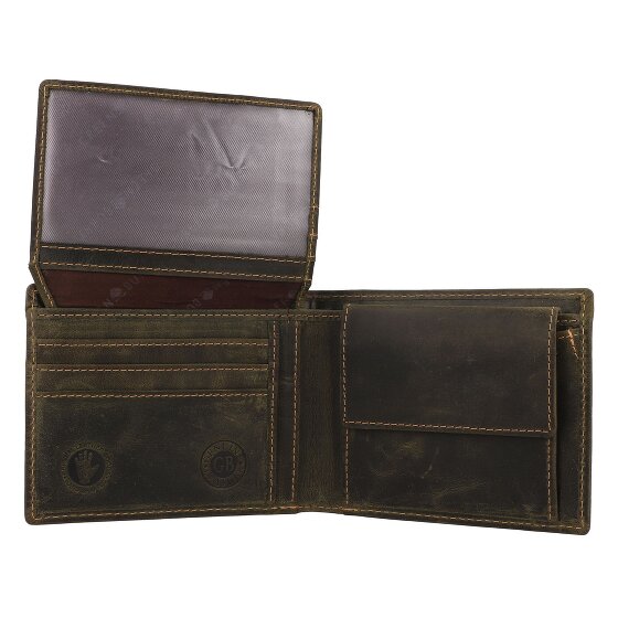 Greenburry Vintage Geldbörse Leder 13 cm