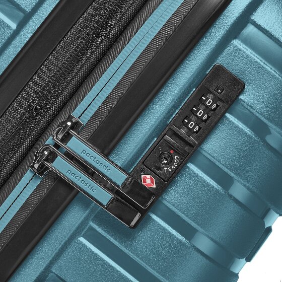 Pactastic Collection 04 THE MEDIUM + 4 Rollen Trolley M 66 cm mit Dehnfalte