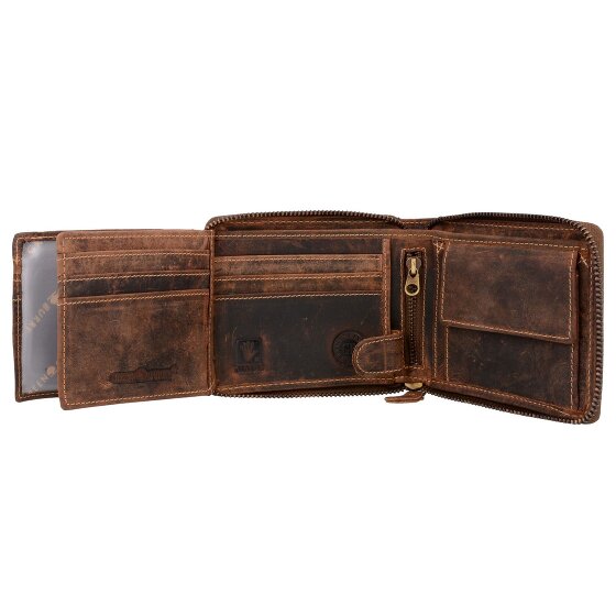 Greenburry Vintage Geldbörse Leder 13 cm