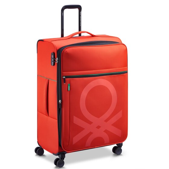 Delsey Paris x United Colors of Benetton Color Block 4-Rollen Trolley 77cm mit Dehnfalte