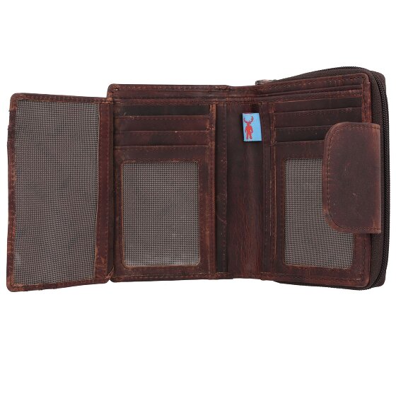 Jack Kinsky Monterey Geldbörse RFID Schutz Leder 10 cm