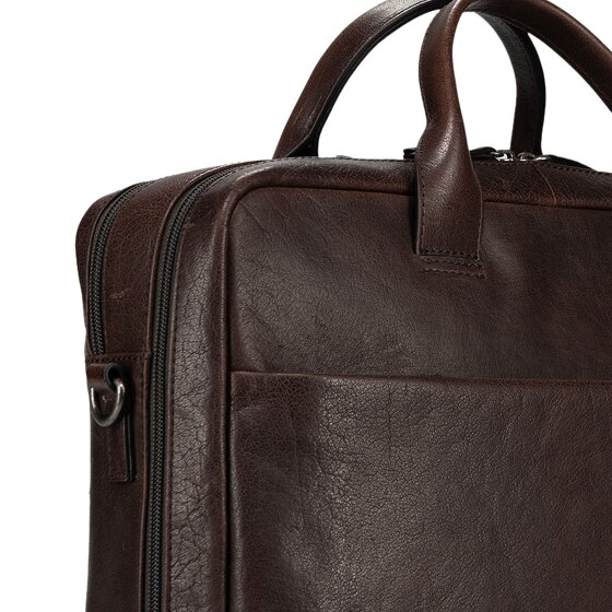 Jost Glasgow Aktentasche Leder 40 cm Laptopfach