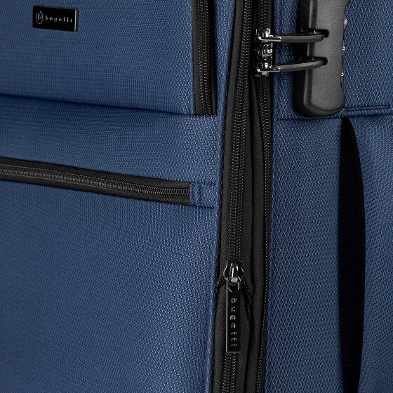 bugatti Valencia Soft 4 Rollen Kabinentrolley S 55 cm mit Dehnfalte