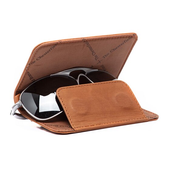 The Chesterfield Brand Maplewood Brillenetui Leder 3 cm