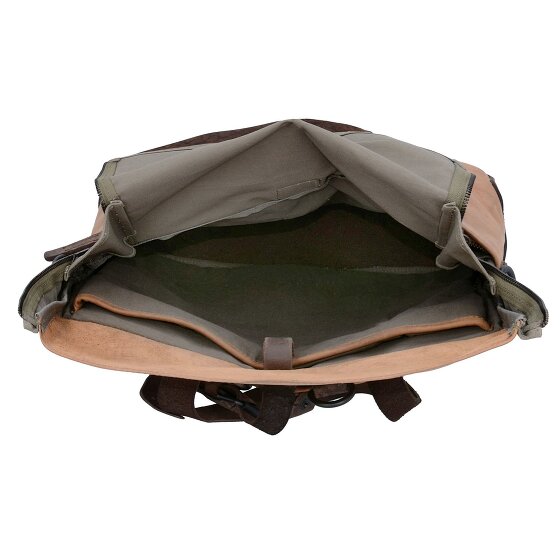 Harold's Twister Aktentasche mit Rucksackfunktion Leder 34 cm Laptopfach