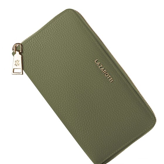 Lazarotti Bologna Leather XL Zip-Around Geldbörse Leder 19 cm