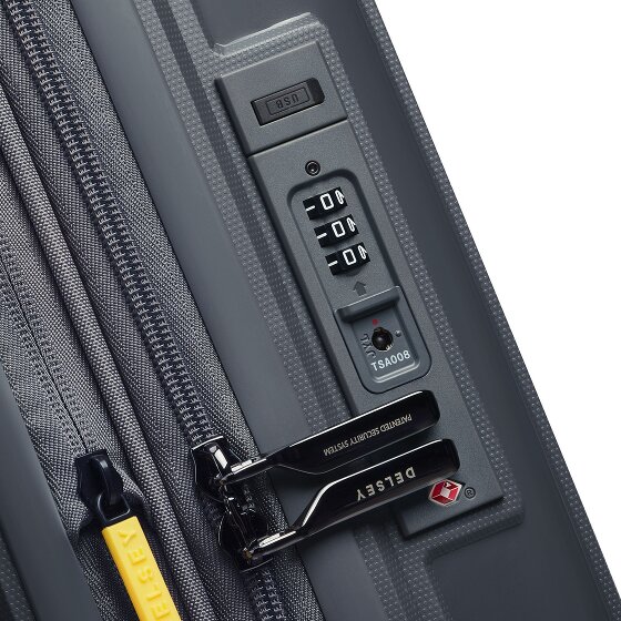 Delsey Paris Lutece 4 Rollen Kabinentrolley 55 cm mit Dehnfalte