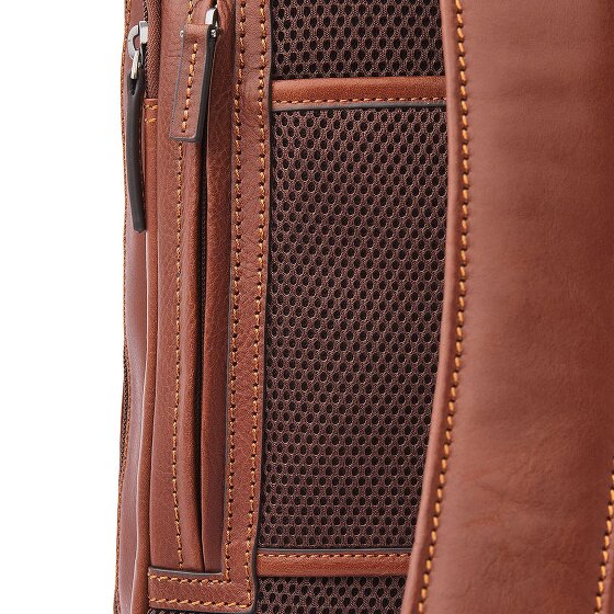 Castelijn & Beerens Daypack RFID Schutz Leder 42 cm Laptopfach