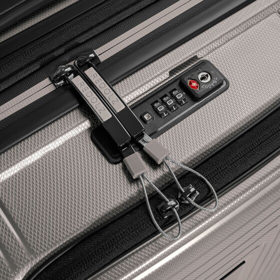 Redolz Essentials 14 4 Rollen Kabinentrolley S 55 cm Laptopfach mit Dehnfalte