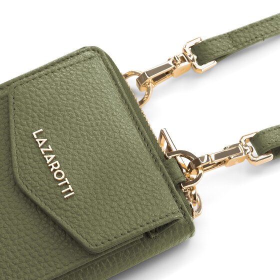 Lazarotti Bologna Leather Zip-Around Geldbörse Handytasche Leder 19 cm
