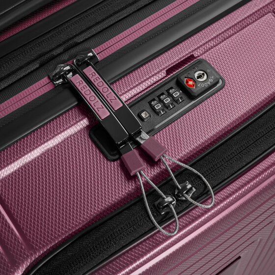 Redolz Essentials 14 4 Rollen Kabinentrolley S 55 cm Laptopfach mit Dehnfalte