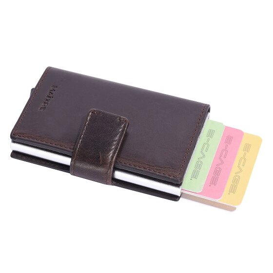Maître Birkheim C-Two Kreditkartenetui RFID Schutz Leder 6.5 cm
