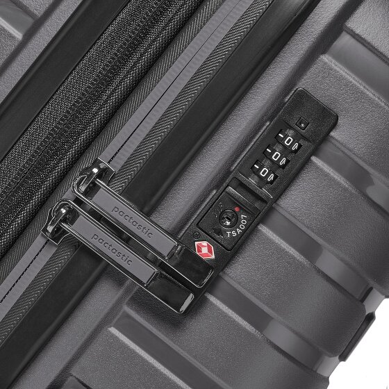 Pactastic Collection 04 THE MEDIUM + 4 Rollen Trolley M 66 cm mit Dehnfalte