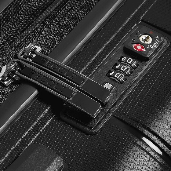 Redolz Essentials 11 4 Rollen Kabinentrolley 55 cm mit Dehnfalte