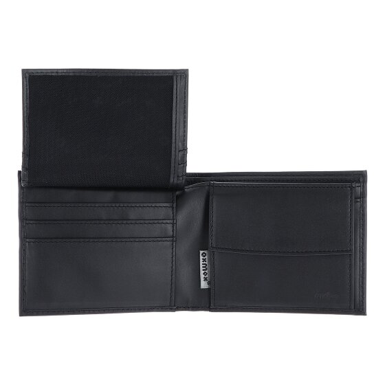 oxmox Leather Geldbörse RFID Schutz Leder 12 cm
