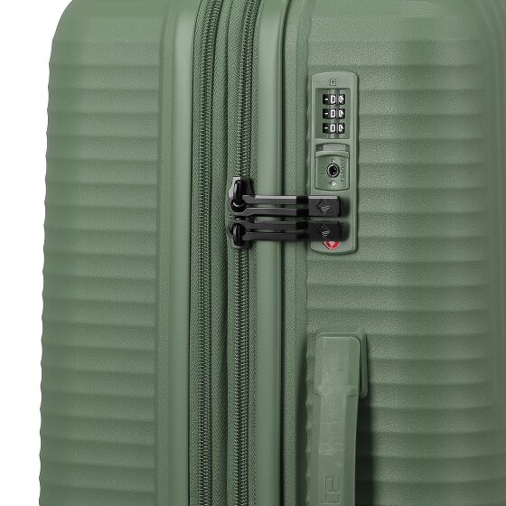 Travelite Air Stripe 4 Rollen Kofferset 3-teilig mit Dehnfalte