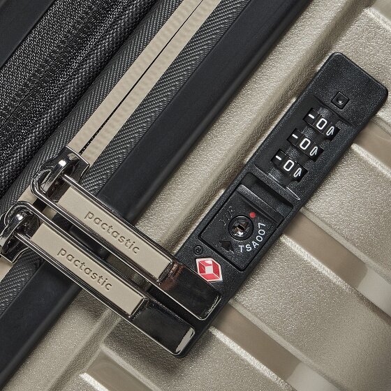 Pactastic Collection 04 THE CABIN + 4 Rollen Kabinentrolley S 55 cm mit Dehnfalte