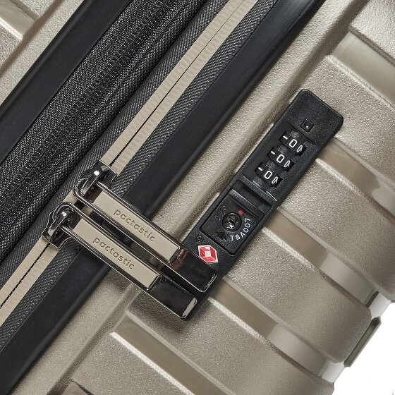 Pactastic Collection 04 THE CABIN + 4 Rollen Kabinentrolley S 55 cm mit Dehnfalte