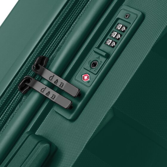 d&n South Dakota 4 Rollen Kabinentrolley S 55 cm mit Dehnfalte