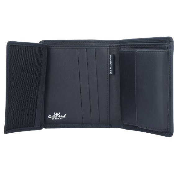 Golden Head Polo RFID Protect Geldbörse Leder 9,5 cm