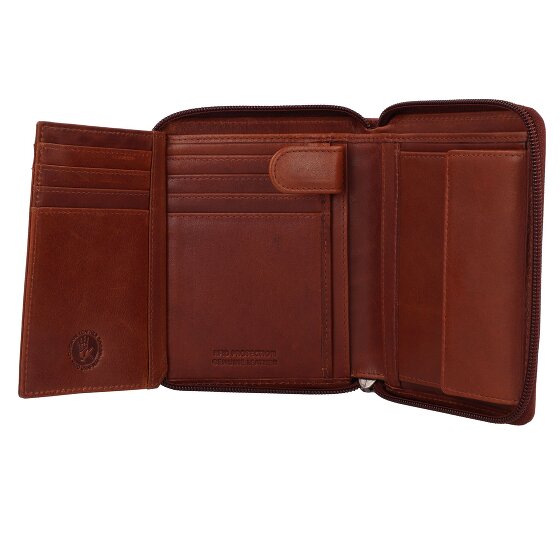 Greenburry Vintage Geldbörse RFID Schutz Leder 12.5 cm