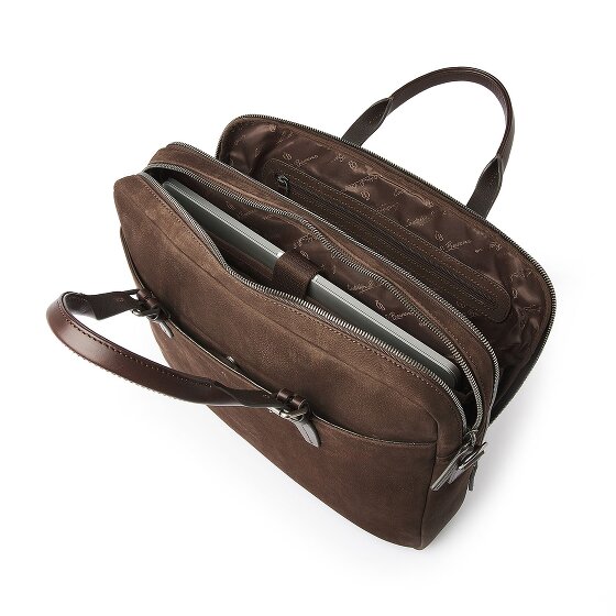 Castelijn & Beerens Nubuck Aktentasche Leder 41 cm Laptopfach