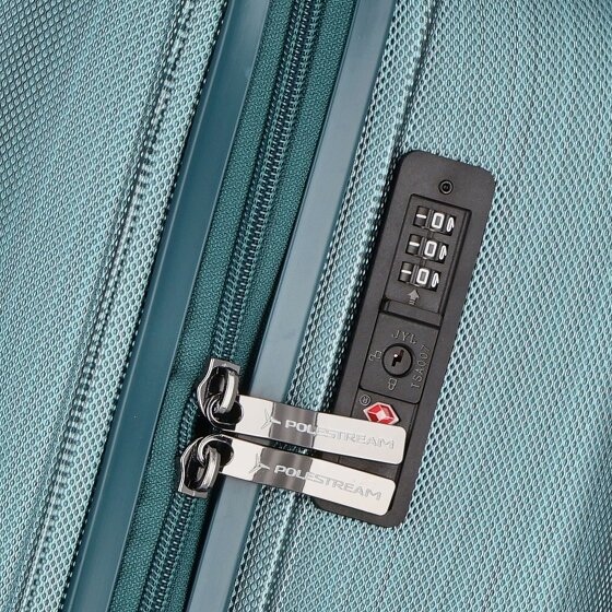 Polestream Moonrock 4 Rollen Kabinentrolley 55 cm mit Dehnfalte