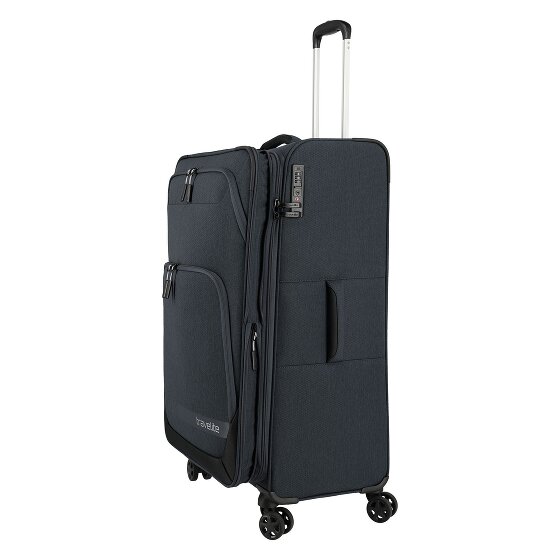Travelite Kick Off 4 Rollen Trolley L 78 cm mit Dehnfalte