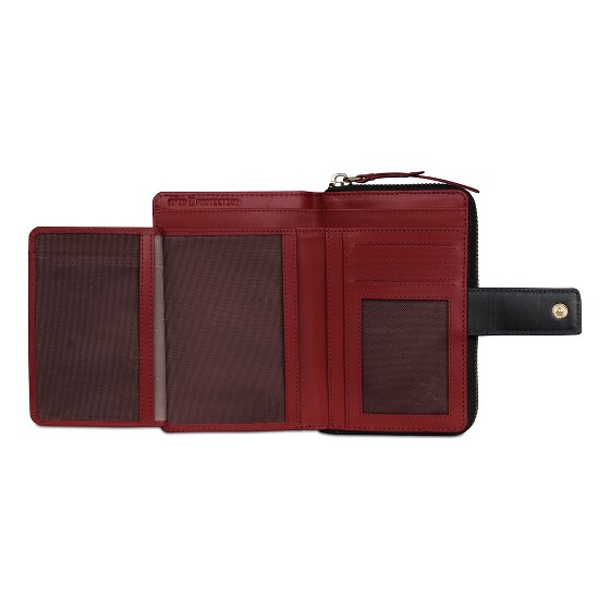 bugatti Viola Geldbörse RFID Schutz Leder 14 cm