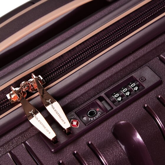 Polestream Paris 4 Rollen Kabinentrolley 55 cm mit Dehnfalte