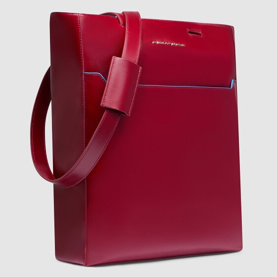 Piquadro Blue Square Schultertasche RFID Schutz Leder 30 cm Laptopfach