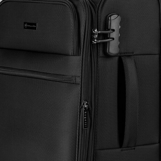 bugatti Valencia Soft 4 Rollen Kabinentrolley S 55 cm mit Dehnfalte