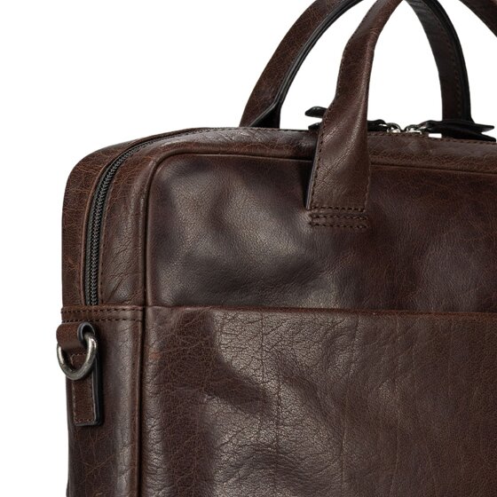 Jost Glasgow Aktentasche Leder 37 cm Laptopfach