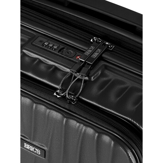 Bric's Cervia 2.0 4 Rollen Kabinentrolley S 55 cm Laptopfach mit Dehnfalte